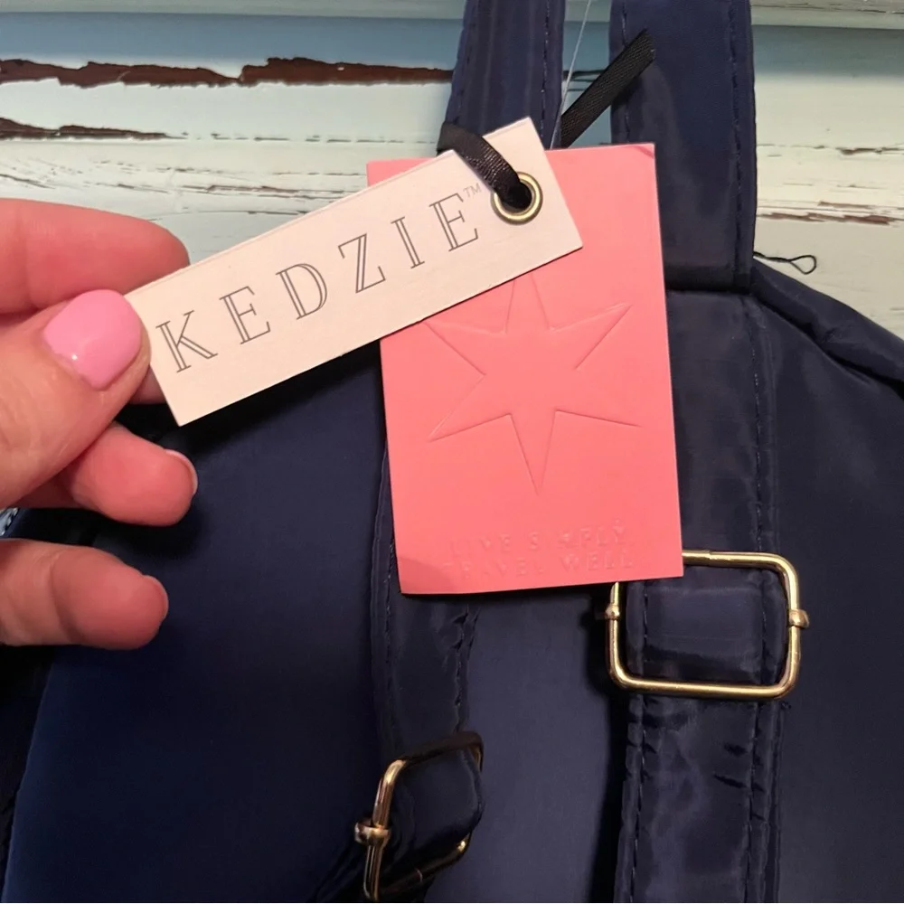 Kedzie Navy Blue Mini Mainstreet Backpack. NWT